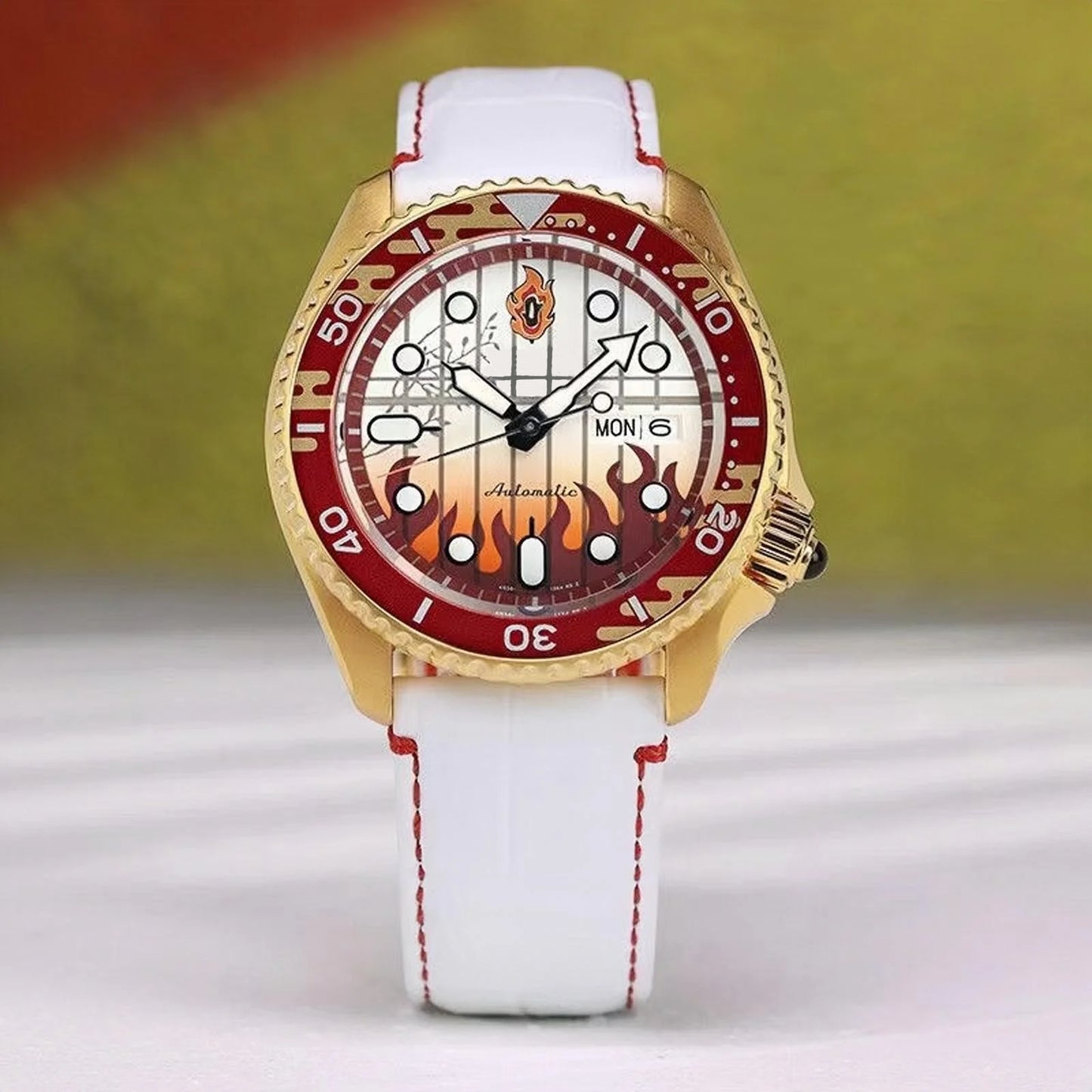Rengoku Kyoujurou Men's and women's all-purpose quartz watch,100 meter waterproof watch