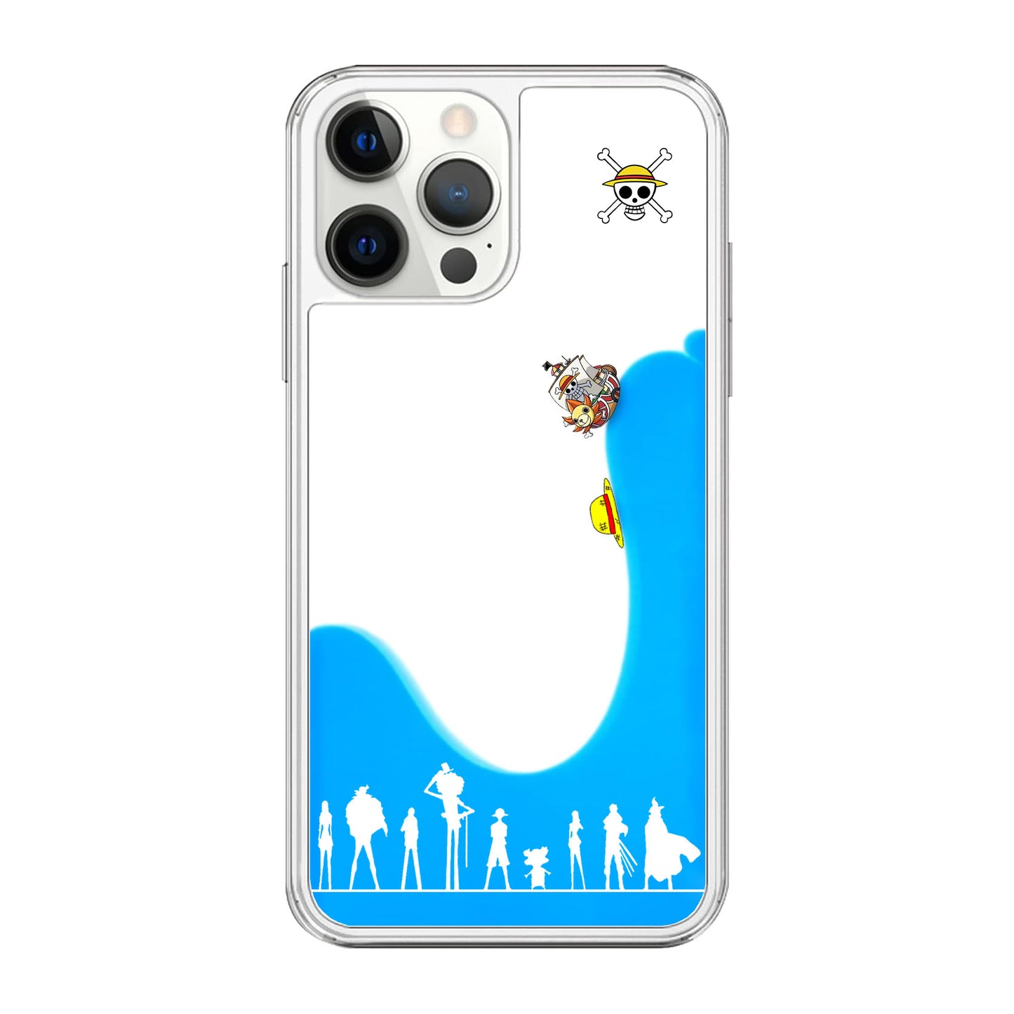 Luffy/Sunny iPhone Liquid Quicksand collision avoidance case