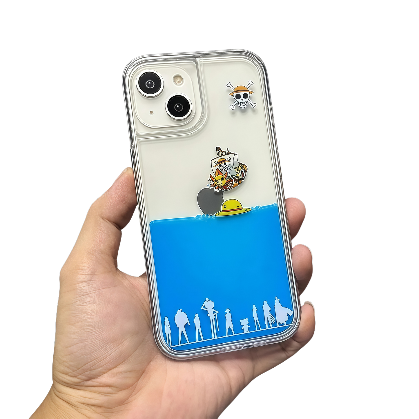 Luffy/Sunny iPhone Liquid Quicksand collision avoidance case