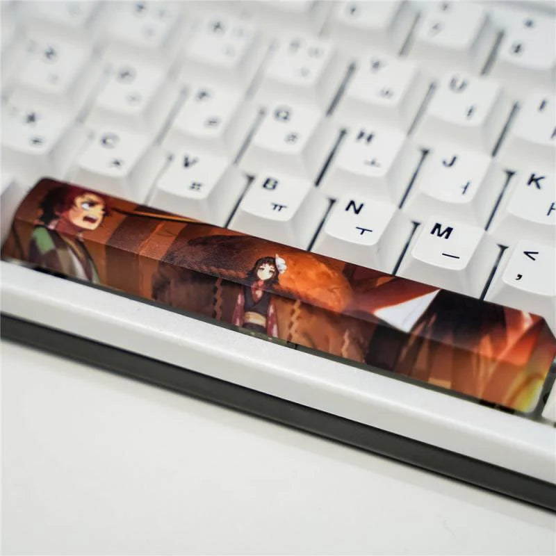 Nezuko/Tanjirou/Kanroji Mitsuri Creative transparent cute mechanical keyboard cap