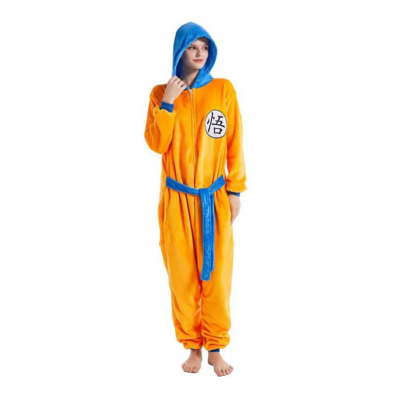 Son Goku Flannel Nightgown Bathrobe - Fall asleep in a comfortable nightgown
