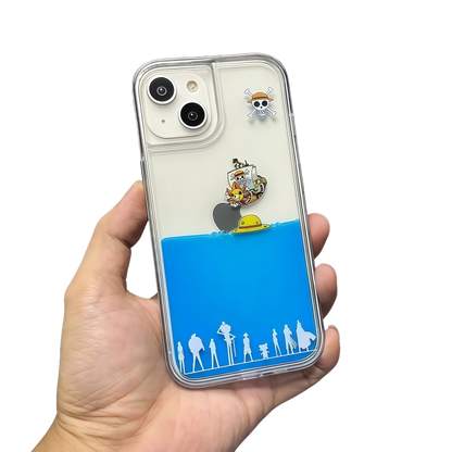 Luffy/Sunny iPhone Liquid Quicksand collision avoidance case