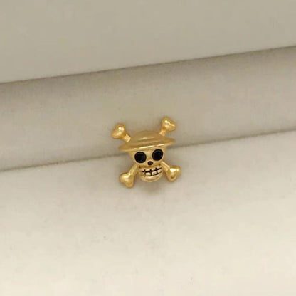 Luffy gold fruit gift lovers bracelet beads